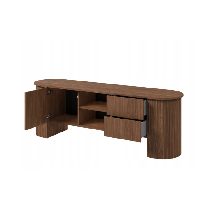Meuble TV CAVO – 180 cm – Noyer Lincoln